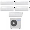 CONDIZIONATORE SAMSUNG PENTA SPLIT WINDFREE ELITE S2 7000+7000+7000+9000+12000 BTU WIFI INVERTER AJ100TXJ5KG/EU A++