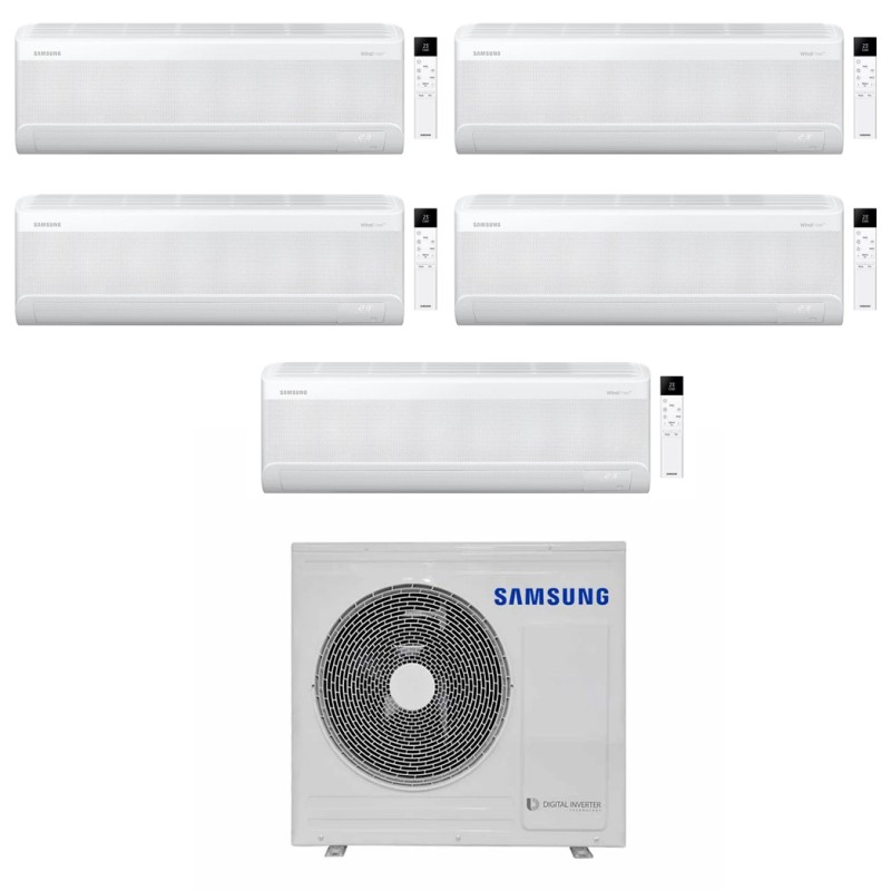 condizionatore samsung penta split windfree elite s2 7000700070001200012000 btu wifi inverter aj100txj5kg eu