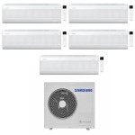 CONDIZIONATORE SAMSUNG PENTA SPLIT WINDFREE ELITE S2 9000+9000+9000+9000+12000 BTU WIFI INVERTER AJ100TXJ5KG/EU A++