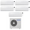 CONDIZIONATORE SAMSUNG PENTA SPLIT WINDFREE AVANT S2 7000+7000+7000+7000+9000 BTU WIFI INVERTER AJ100TXJ5KG/EU A++