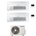 condizionatore samsung dual split cassetta a 1 via windfree 90009000 btu inverter aj040txj2kg eu