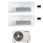 CONDIZIONATORE SAMSUNG DUAL SPLIT CASSETTA A 1 VIA WINDFREE 9000+9000 BTU INVERTER AJ040TXJ2KG/EU A+++