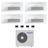 CONDIZIONATORE SAMSUNG QUADRI SPLIT CASSETTA A 1 VIA WINDFREE 9000+9000+9000+12000 BTU INVERTER AJ080TXJ4KG/EU A++