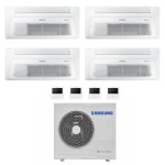 CONDIZIONATORE SAMSUNG QUADRI SPLIT CASSETTA A 1 VIA WINDFREE 9000+9000+12000+12000 BTU INVERTER AJ080TXJ4KG/EU A++