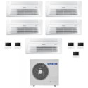 condizionatore samsung penta split cassetta a 1 via windfree 900012000120001200012000 btu inverter aj100txj5kg eu