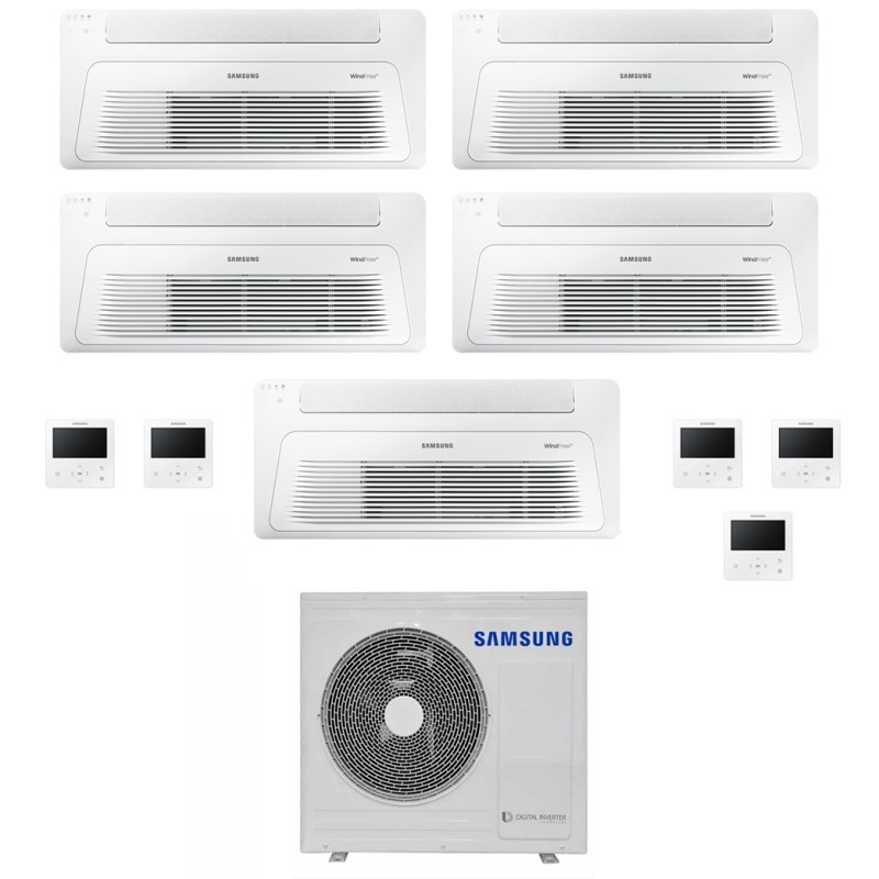 condizionatore samsung penta split cassetta a 1 via windfree 900090009000900012000 btu inverter aj100txj5kg eu