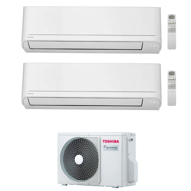 condizionatore toshiba dual split seiya smart 70007000 btu wifi inverter ras 2m14g3avg e