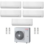 CONDIZIONATORE TOSHIBA PENTA SPLIT SEIYA SMART 5000+5000+5000+5000+5000 BTU WIFI INVERTER RAS-5M34G3AVG-E A++