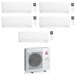 CONDIZIONATORE MITSUBISHI PENTA SPLIT MSZ-AY 5000+5000+9000+18000+18000 BTU WIFI INVERTER MXZ-5F102VF2 A++