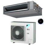 CONDIZIONATORE DAIKIN CANALIZZABILE ULTRAPIATTO MEDIA PREVALENZA 24000 BTU MONOSPLIT INVERTER R32 FBA71A CON COMANDO A FILO A+