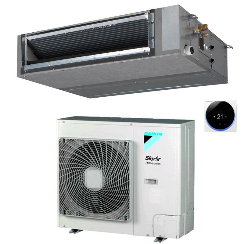 condizionatore daikin canalizzabile ultrapiatto media prevalenza 24000 btu monosplit inverter r32 fba71a con comando a filo a