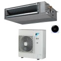 condizionatore daikin canalizzabile ultrapiatto media prevalenza 42000 btu monosplit inverter r32 fba125a con comando a filo a