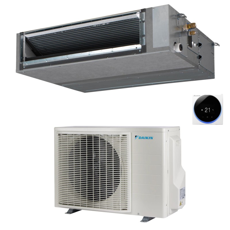 condizionatore daikin canalizzabile ultrapiatto media prevalenza 18000 btu monosplit inverter r32 fba50a con comando a filo a